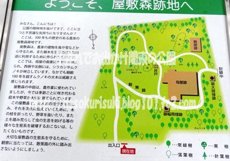 屋敷森案内図