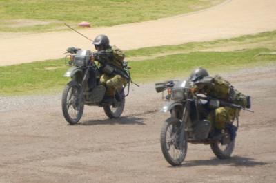 バイク偵察(信太山駐屯地55)