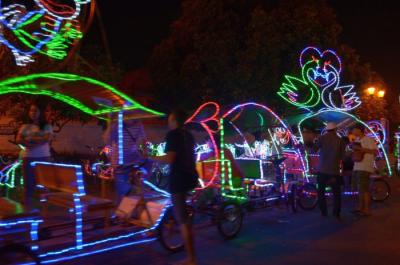 2日目 電飾自転車の広場(名前不明)(インドネシア紀行)