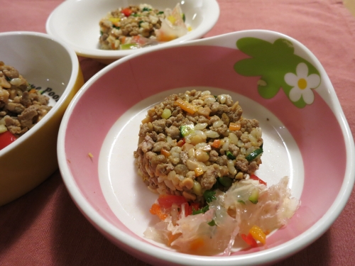朝ご飯 ねばねば炒飯