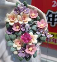 インカローズのペンダントとパパラチアサファイアのリング まばゆいオレンジピンク