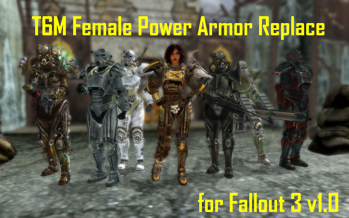 T6m Female Power Armor Replace ふさふさ