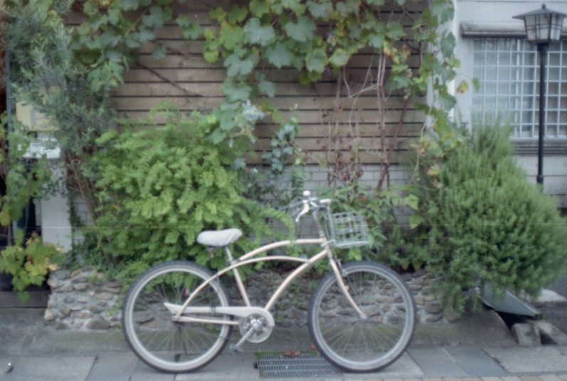 洋食屋の自転車