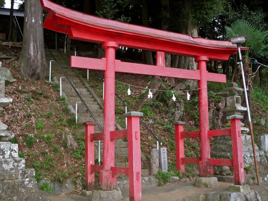川北諏訪神社の鳥居