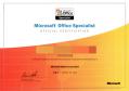 MOS Access2003合格認定証