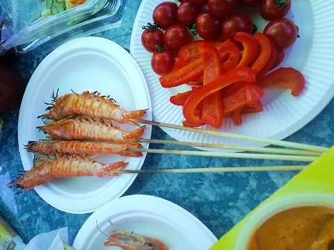 オトナBBQ 卓上車海老