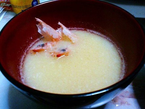 鉄板味噌汁 味噌汁完成