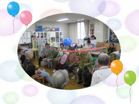 風船バレーです 故郷の家 介護サポートセンター大阪ブログ