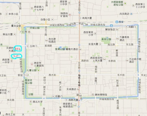 西安地図