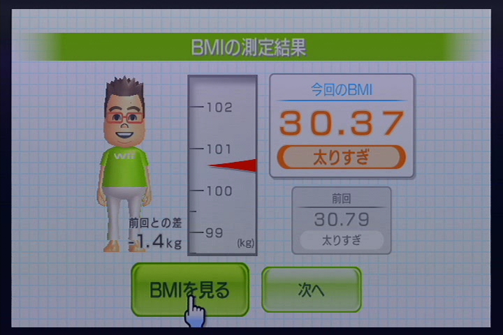 WiiFit 体重 20111218