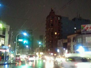 雪が舞う