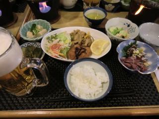 豪勢な夕食