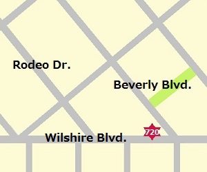 Rodeo Dr. Map From DT LA