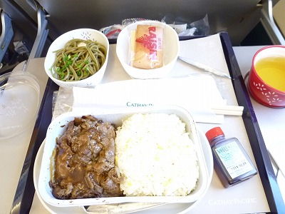 2013.10マカオ福岡~台北機内食2