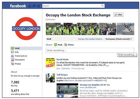 Occupy London facebook