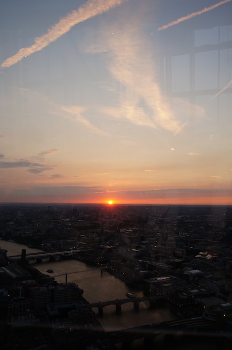 the shard サンセット