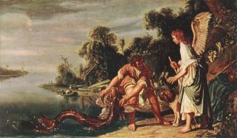 Pieter Lastman『魚と一緒にいる天使とトビアス』195