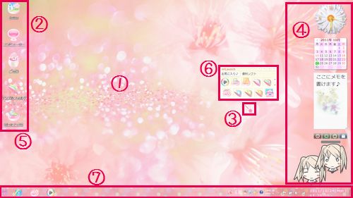デスクトップをかわいくしよう はじめに パソコンをかわいくカスタマイズ