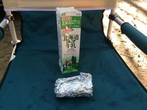 牛乳パックでホットサンドを作る