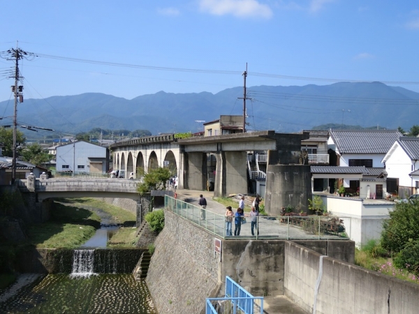 新町通り 河川敷 五條市 吉野川 やな漁