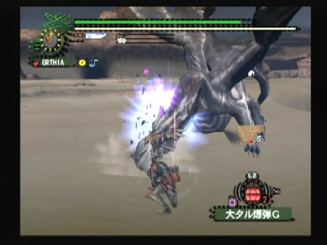 基本は頭に叩きつけ