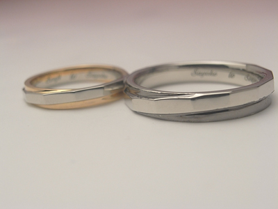 結婚指輪　コンビ