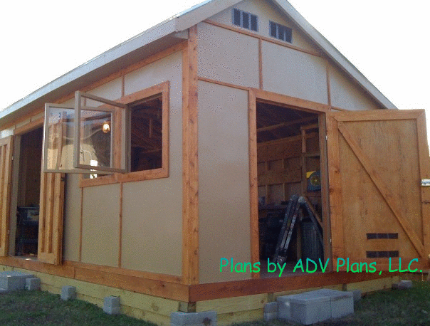 10x10 hip roof shed plans how to build diy by