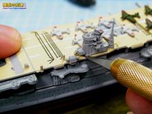 世界の軍艦コレクション 2号 空母赤城ディテールアップその1 画像01