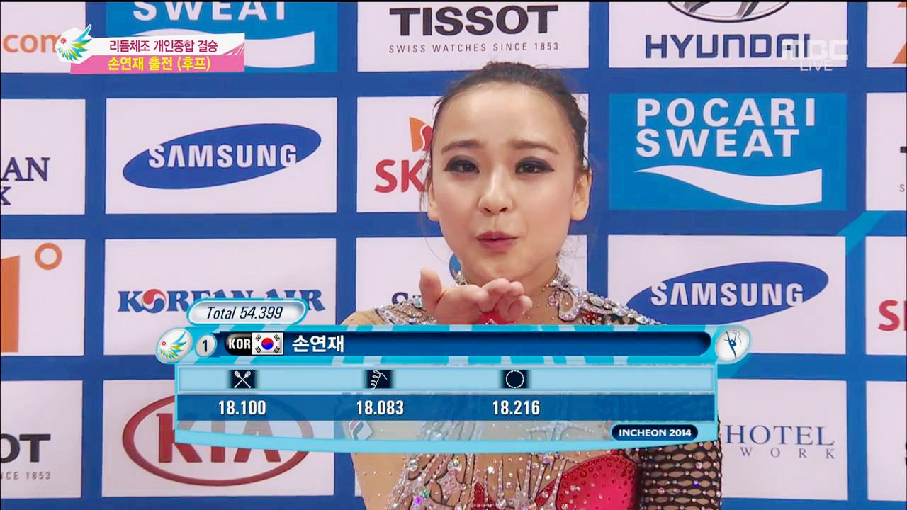 Asian Games Incheon 2014 Individual All-Around final SON Yeonjae