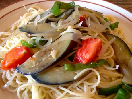 季節外れの夏野菜パスタ