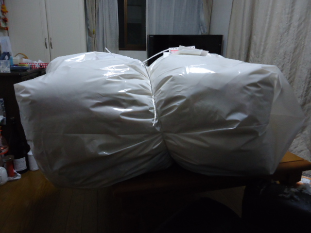 洗いに出す布団