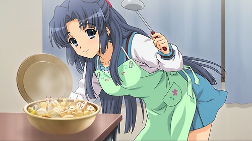 エプロン姿