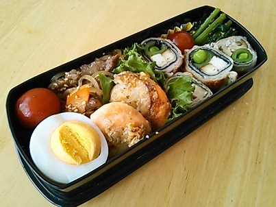 5月16日豚肉の茄子巻き弁当