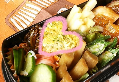 6月7日ハート型たまご焼き