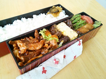 6月18日豚肉のケチャップ炒め弁当