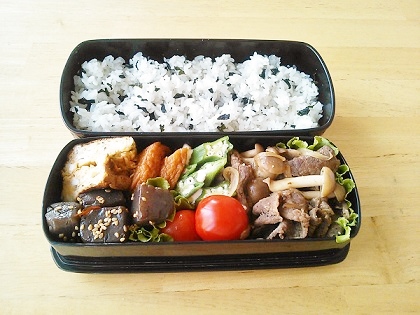 7月10日牛肉の中華炒め弁当