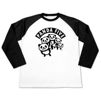 パンダファイブ ラグラン長袖Tシャツ Printstar