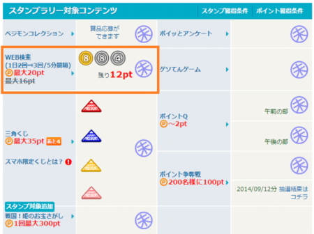 ポイントタウン(H26.9.12~30 ウェブ検索ポイントアップキャンペーン!②)
