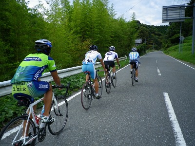 王子、チャリダーさん、SO君、K野さん