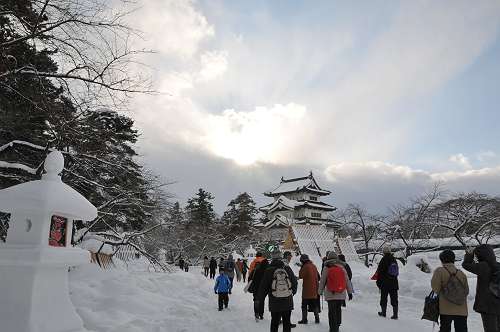 ekihai, hirosaki  three major shrine and snow lantern festival  240211 1-28-s