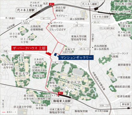 ザ・パークハウス上原-map-img