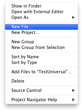 New Fileで新規ファイル追加