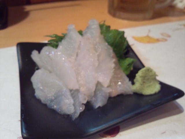 鬼かさごの刺身