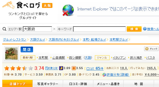 閉店