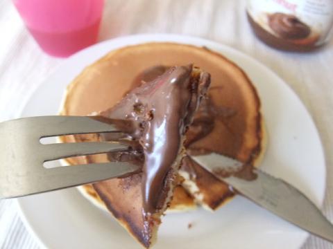 パンケーキ with チョコ♡