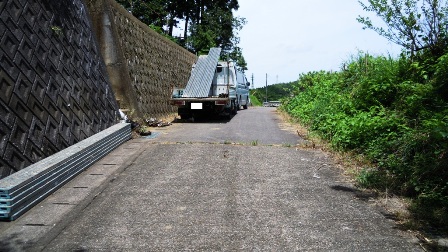 塗装作業は終わり、足場解体です! (* ̄0 ̄)/ オゥッ!!