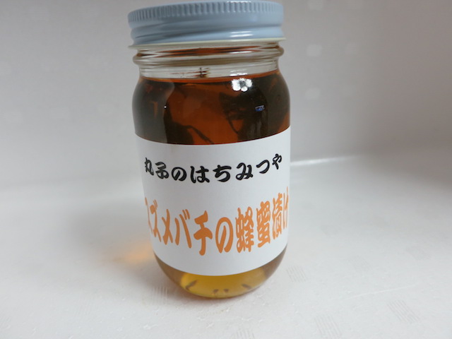 スズメバチの蜂蜜漬け