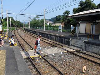 上長瀞駅の構内踏切