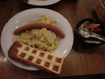 千林商店街グルメブログ 焼き立てワッフル&生パスタCAFEあおぞら-5