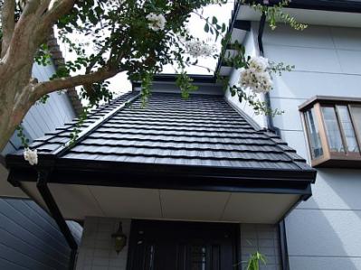 屋根塗装施工後
